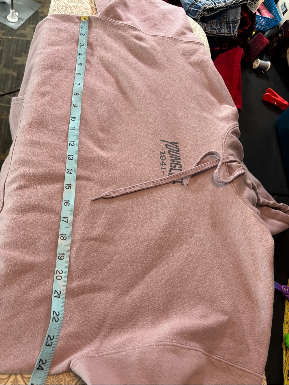 Younglife 1941 Sharp Top Cove Georgia Mauve Hoodie Sweatshirt XL - Picture 2 of 9